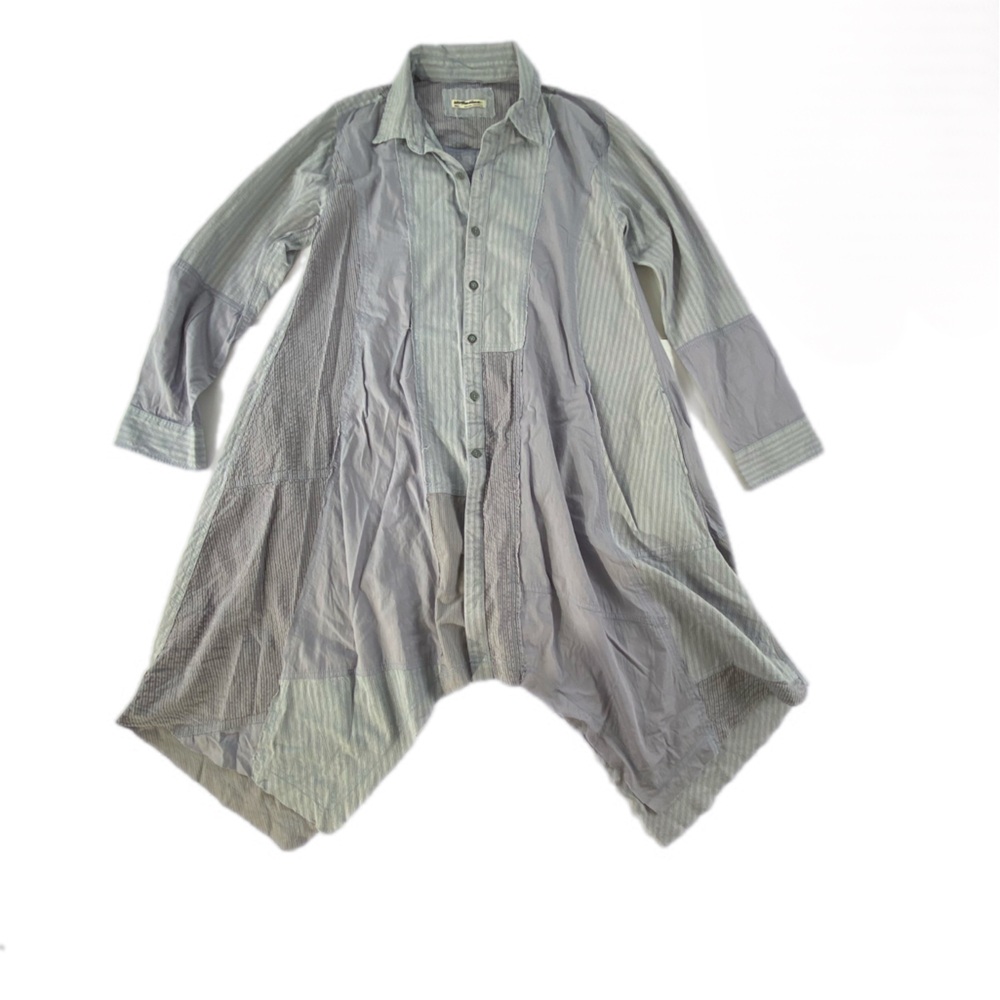 Free People We The Free Remade Dress Shirt Blue Lavender Small NWOT - Picture 12 of 16